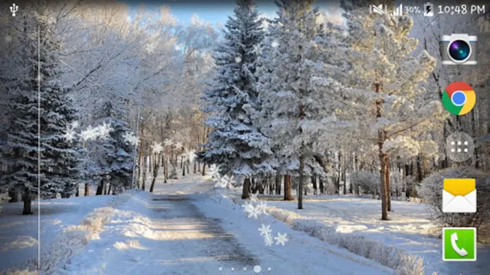 Snow live wallpaper android App screenshot 4