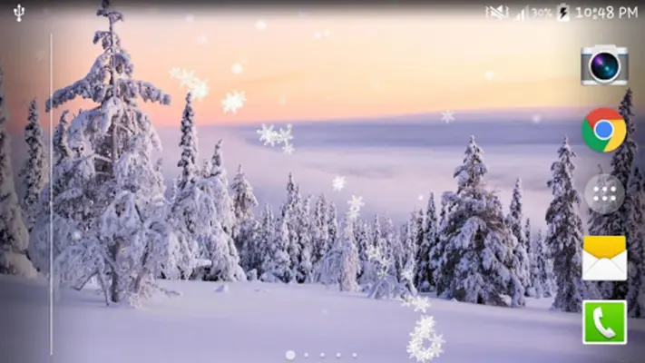 Snow live wallpaper android App screenshot 5